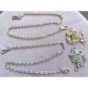 4Pcs Purse Chain Strap 24"‎ - 2 Gold/2 Silver